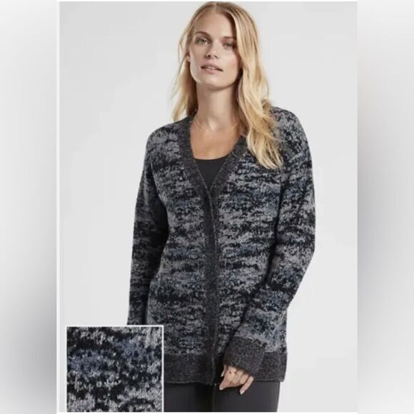 NWT Athleta Westlake Textured Wool blend Cardigan Size 1X. - Picture 1 of 10